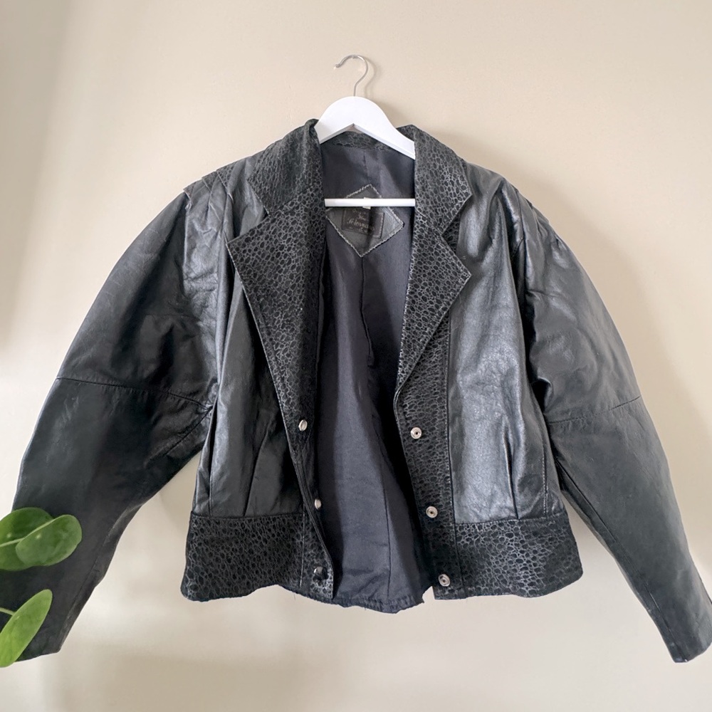 Leather jacket made in Mexico